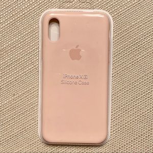 iPhone X/XS Apple Silicone Case (Pink Sand)